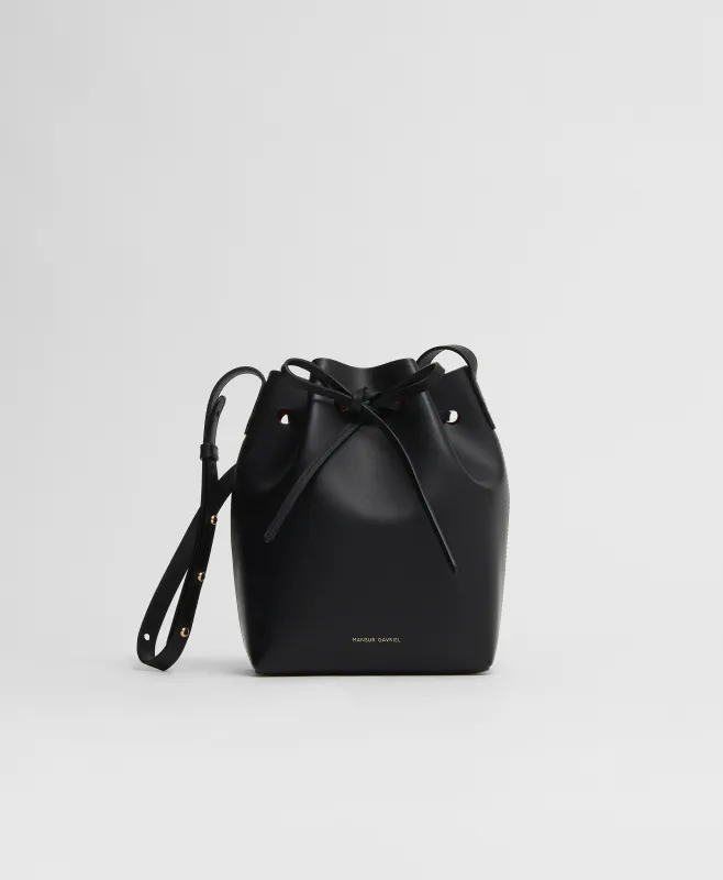 Mini Bucket Bag - Black/Flamma sold by Mansur Gavriel