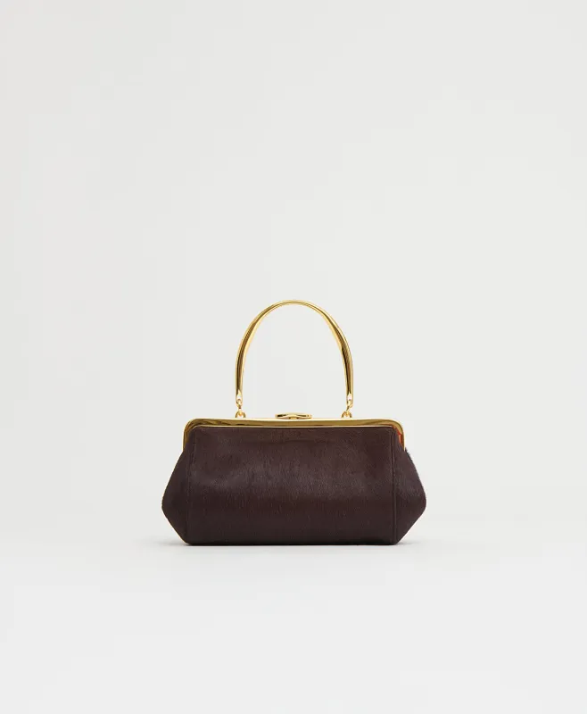 Pina Evening Bag - Plum Pony Hair made by Mansur Gavriel