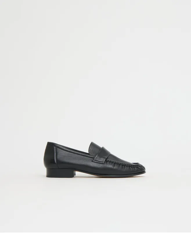 Ruched Loafer - Black made by Mansur Gavriel