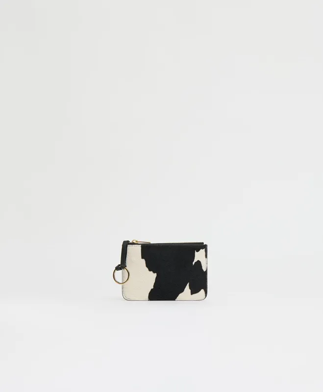 Keychain Zip Case - Printed Pony Hair made by Mansur Gavriel