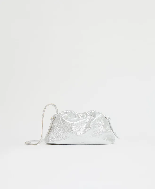 Mini Cloud Clutch - Silver sold by Mansur Gavriel