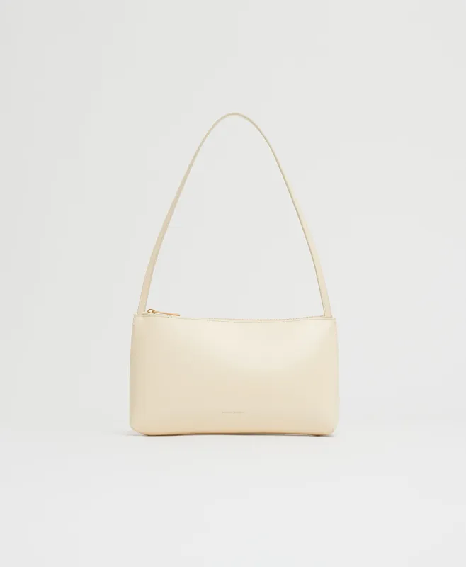 Gaia Shoulder Bag - Crema/Ebony made by Mansur Gavriel