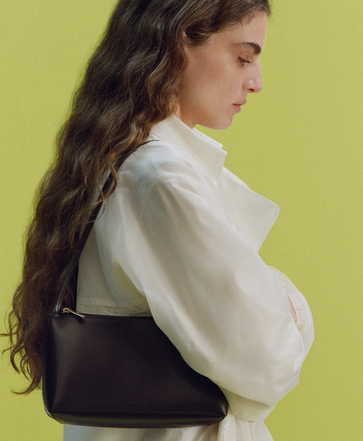 Gaia Shoulder Bag - Crema/Ebony sold by Mansur Gavriel product image thumbnail 4