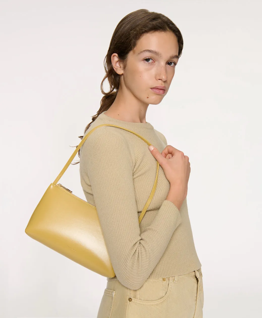 Gaia Shoulder Bag - Paglia/Jasmine sold by Mansur Gavriel product image thumbnail 2
