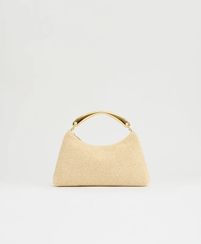 Metal Handle Rhea - Jasmine Textured Raffia made by Mansur Gavriel