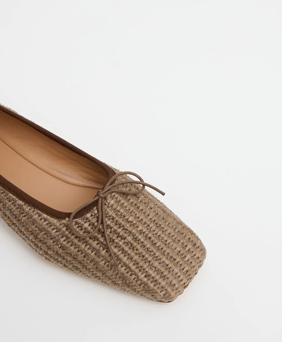 Square Toe Ballerina - Anise Raffia sold by Mansur Gavriel product image thumbnail 5