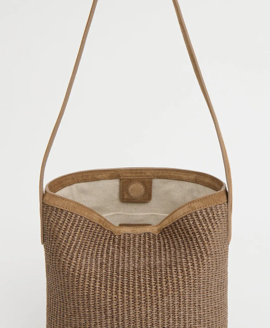 Small Everyday Cabas - Anise Raffia/Anise Suede sold by Mansur Gavriel product image thumbnail 3