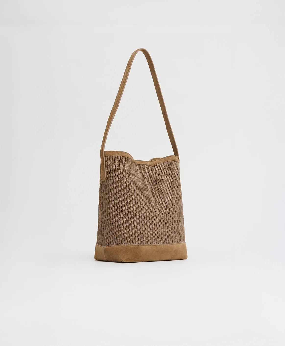 Small Everyday Cabas - Anise Raffia/Anise Suede sold by Mansur Gavriel product image thumbnail 2
