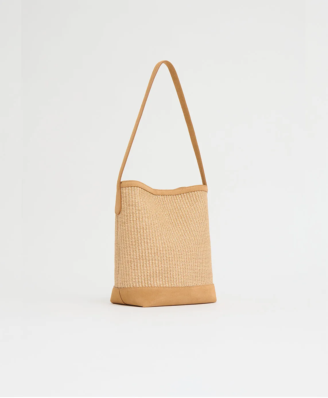 Small Everyday Cabas - Natural Raffia/Budino Suede sold by Mansur Gavriel product image thumbnail 2