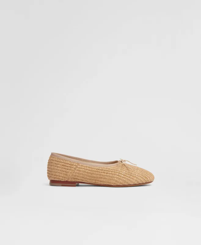 Dream Ballerina - Natural Raffia made by Mansur Gavriel
