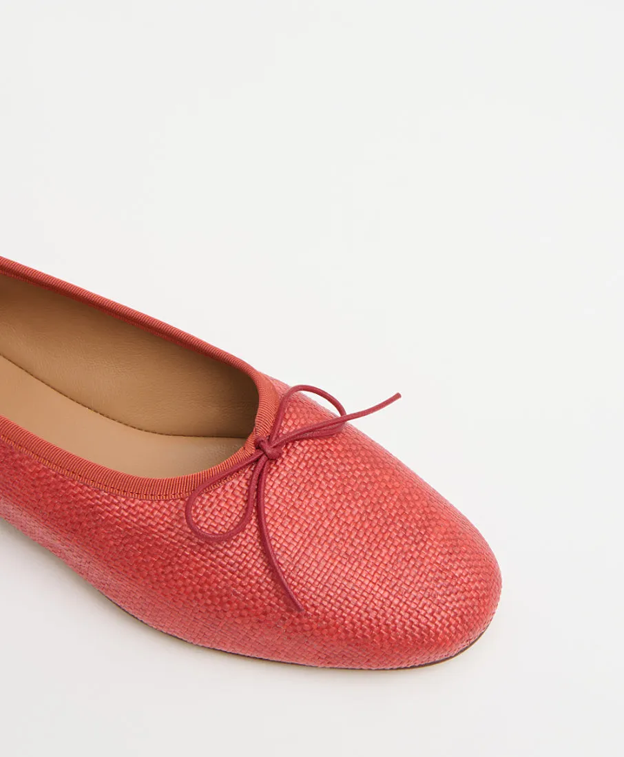 Dream Ballerina - Pomodoro Smooth Raffia sold by Mansur Gavriel product image thumbnail 5