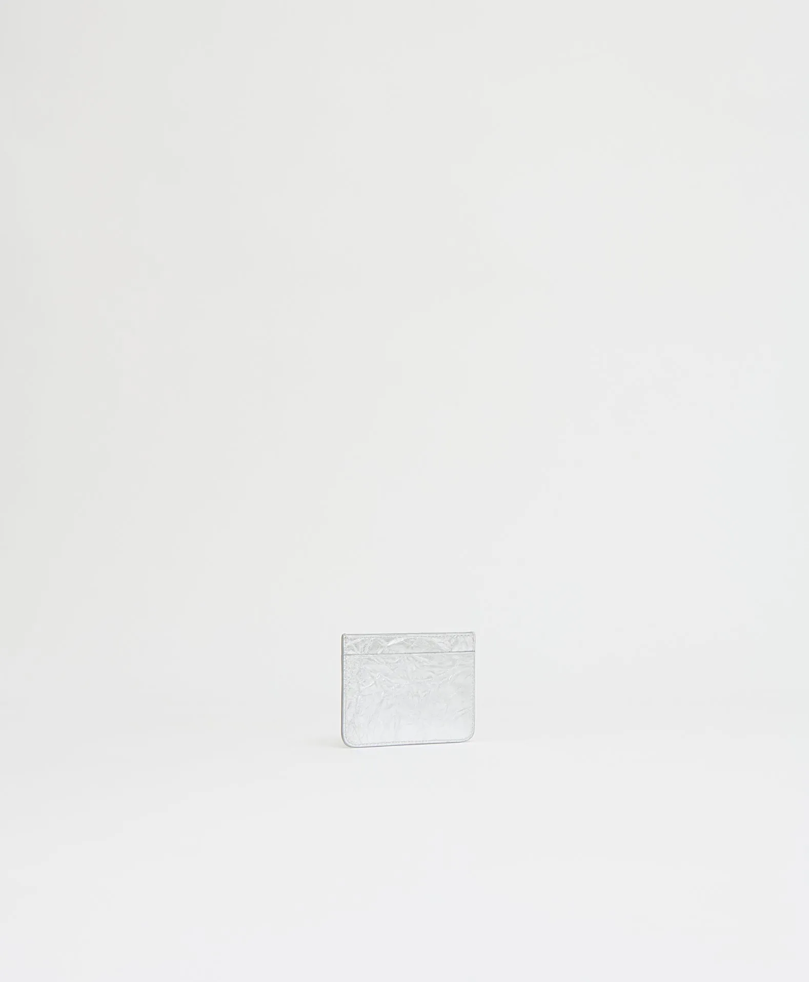 Pocket Card Holder - Crinkled Silver sold by Mansur Gavriel product image thumbnail 2