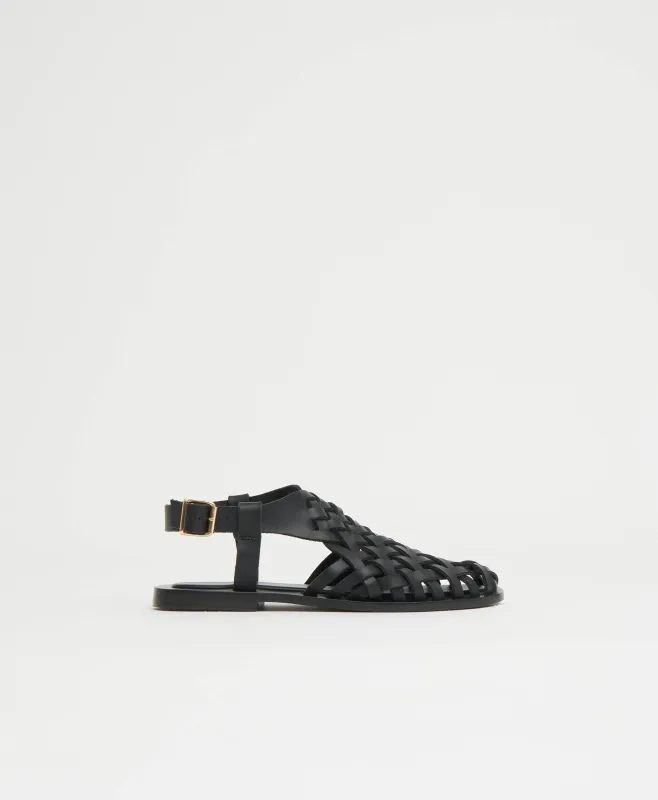 Woven Sandal - Black made by Mansur Gavriel