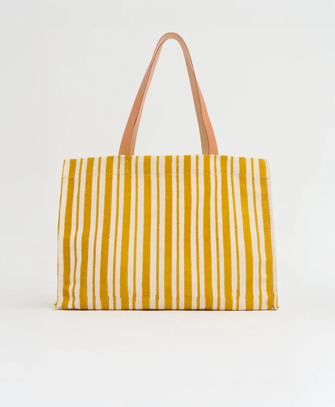 Limited Edition Pascucci Riga Tote - Yellow Stripe made by Mansur Gavriel