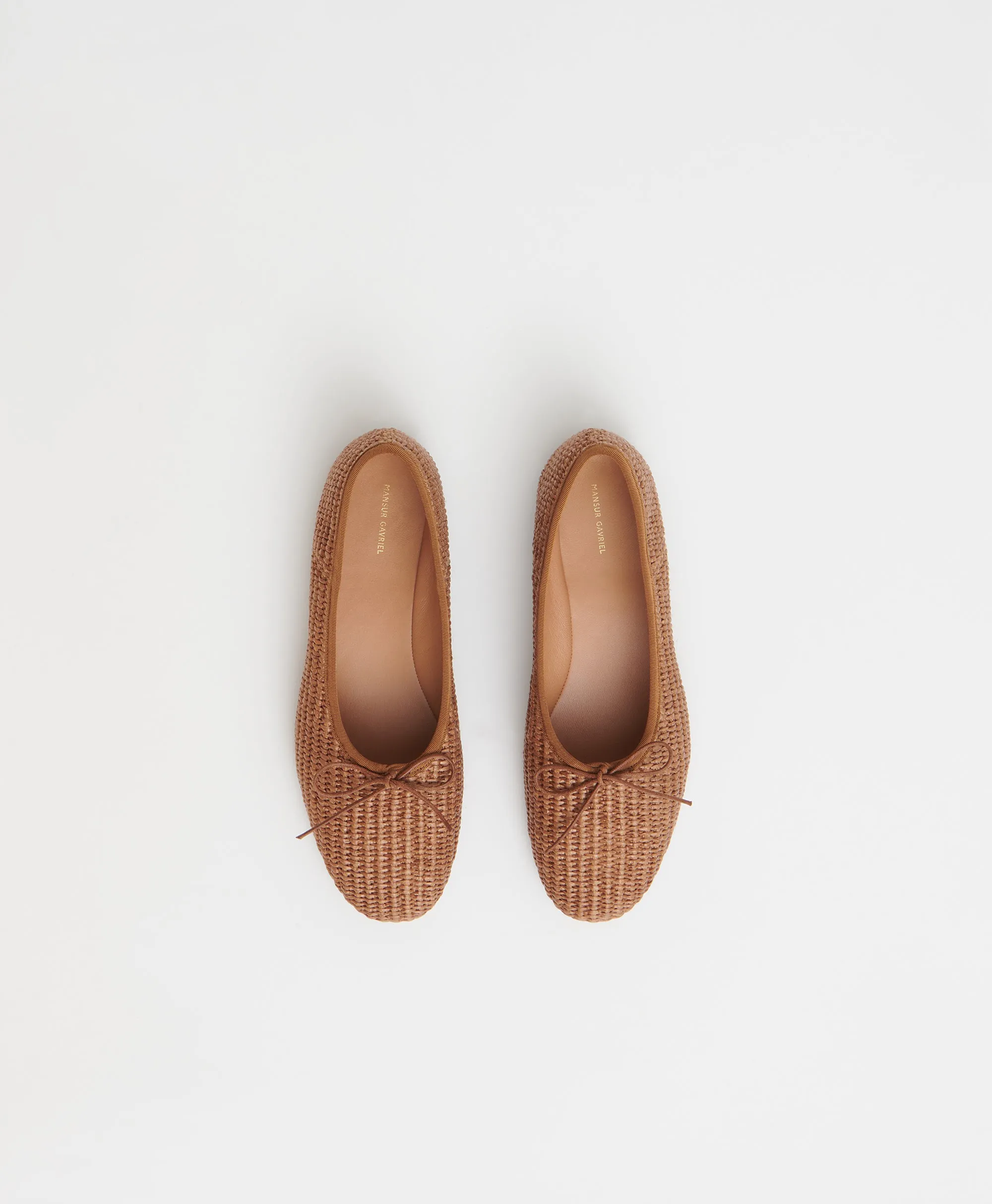 Raffia Dream Ballerina - Caramel sold by Mansur Gavriel product image thumbnail 2