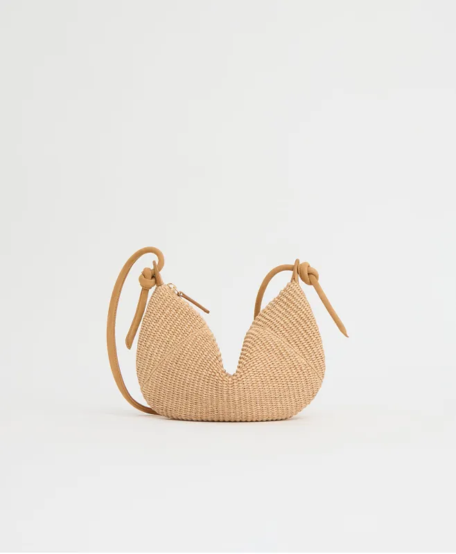 Mini Fortuna Crossbody - Natural Raffia made by Mansur Gavriel
