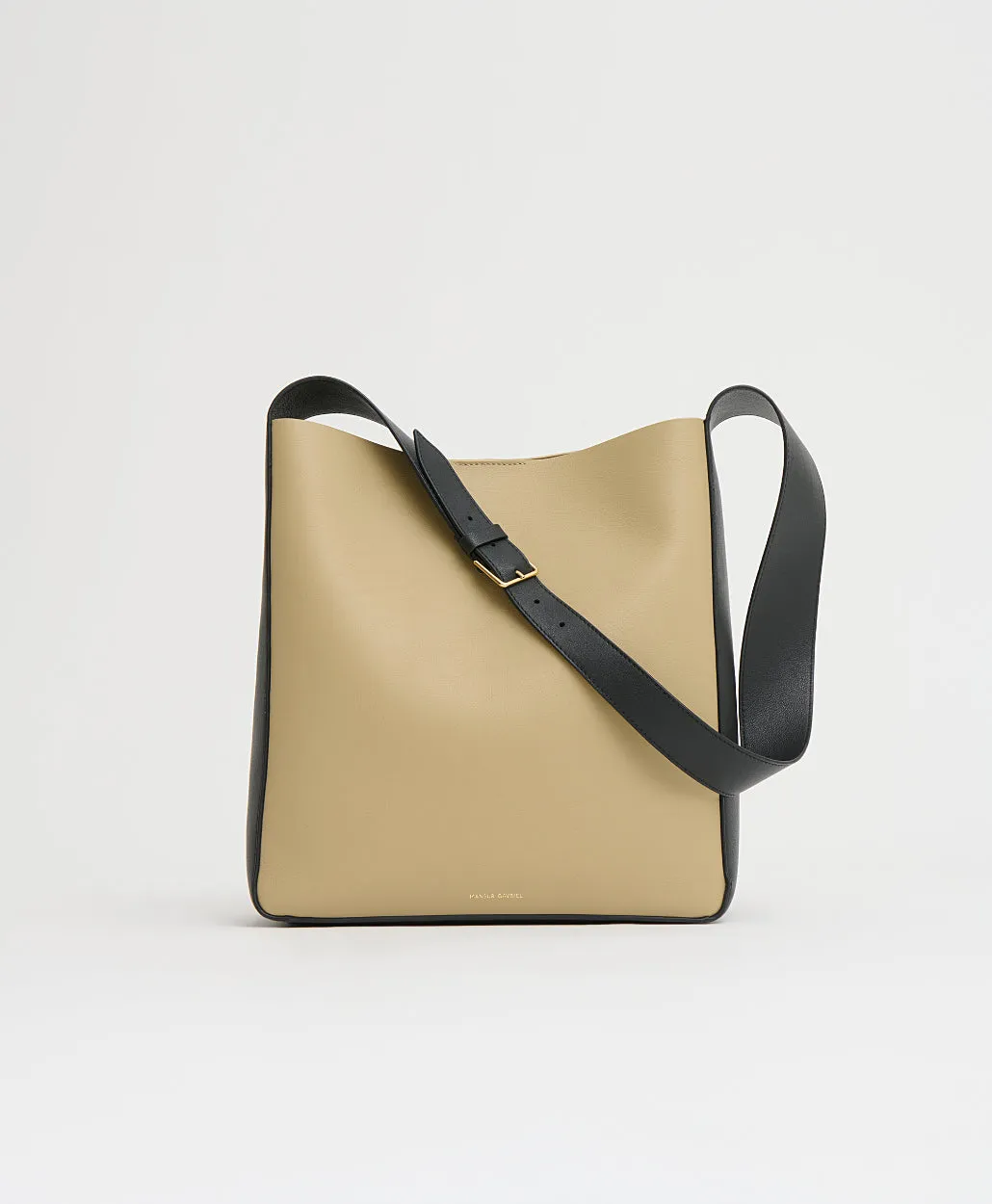 Box Tote - Khaki/Black sold by Mansur Gavriel