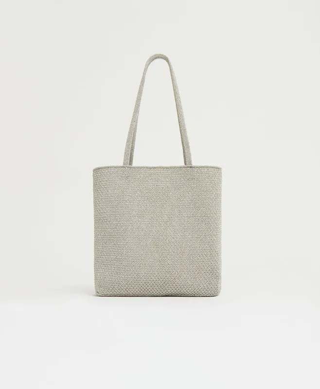 Knit Filo Tote - Silver Knit made by Mansur Gavriel