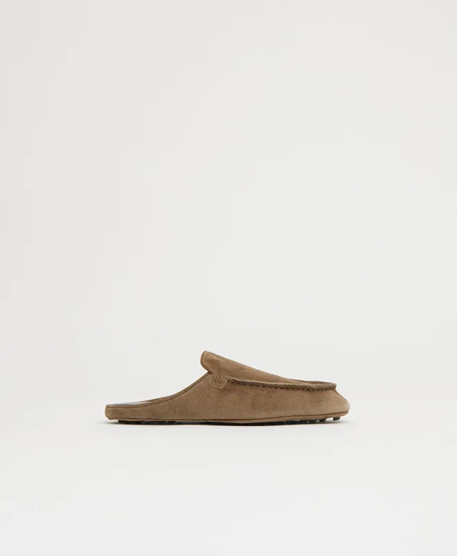 Moccasin Mule - Anise Suede made by Mansur Gavriel