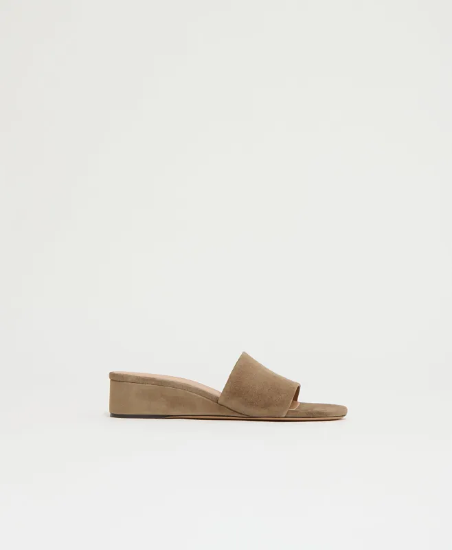 Zeppa Slide - Anise Suede made by Mansur Gavriel