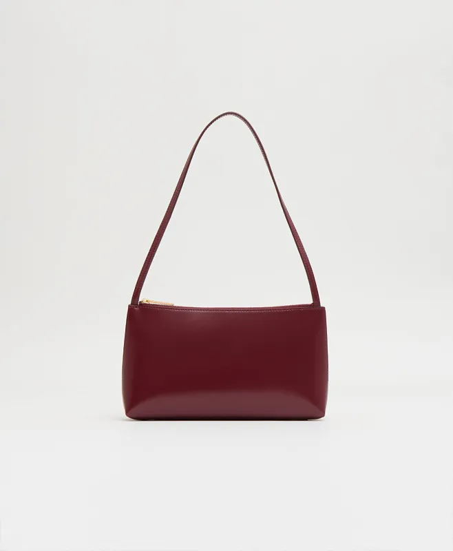 Gaia Shoulder Bag - Claret made by Mansur Gavriel