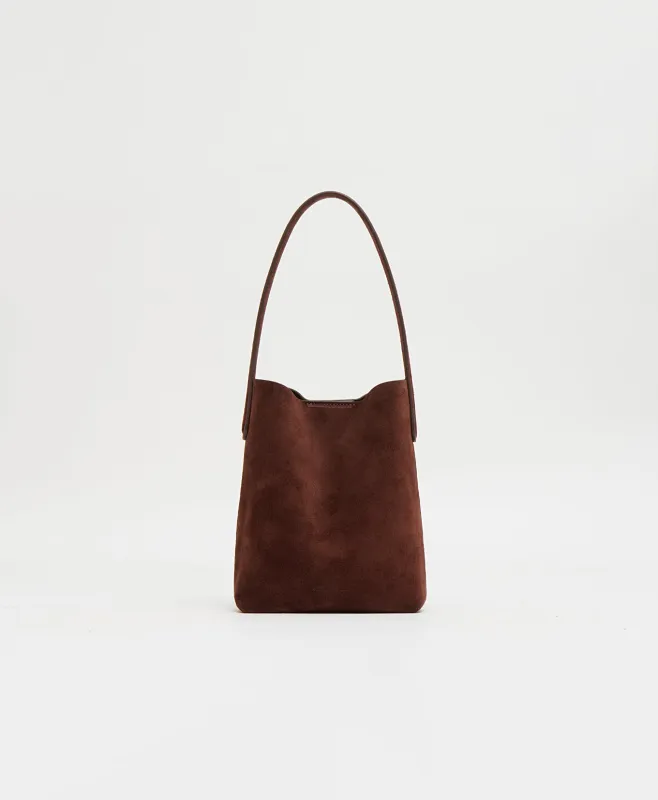 Mini Everyday Cabas - Chocolate Suede made by Mansur Gavriel