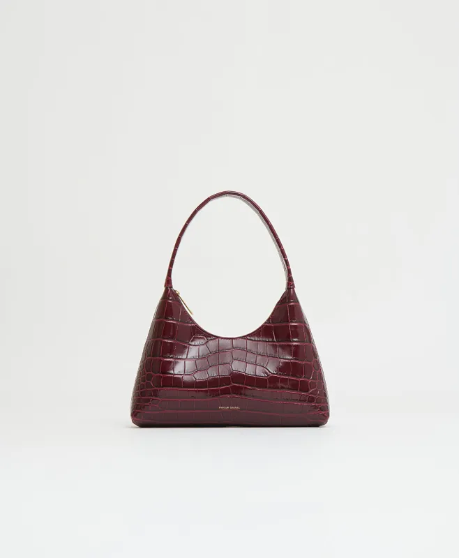 Mini Candy Bag - Oxblood Croc made by Mansur Gavriel