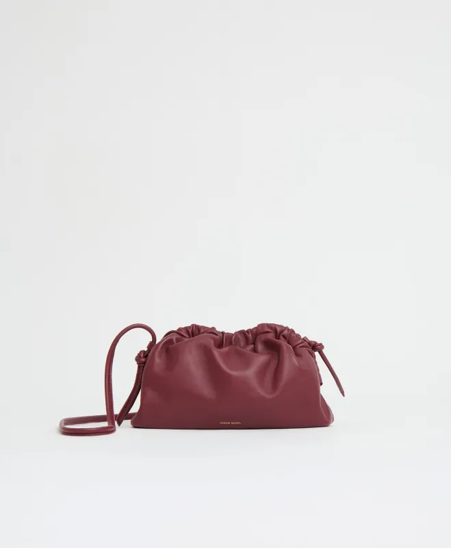 Mini Cloud Clutch - Claret made by Mansur Gavriel