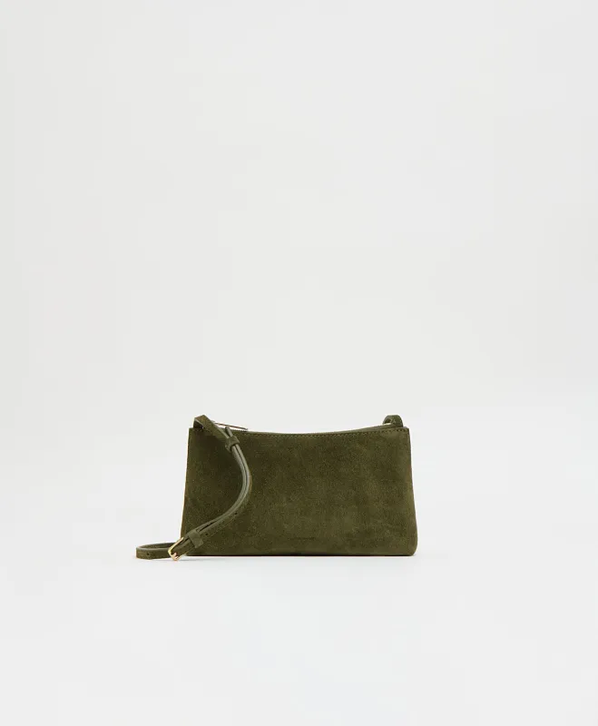 Mini Gaia Crossbody - Algae Suede made by Mansur Gavriel