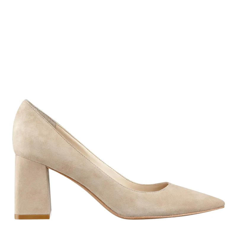 Zala Block Heel Pointy Toe Pump sold by Marc Fisher