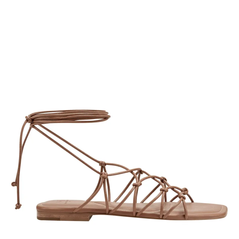 Monnie Ankle Wrap Flat Sandal sold by Marc Fisher