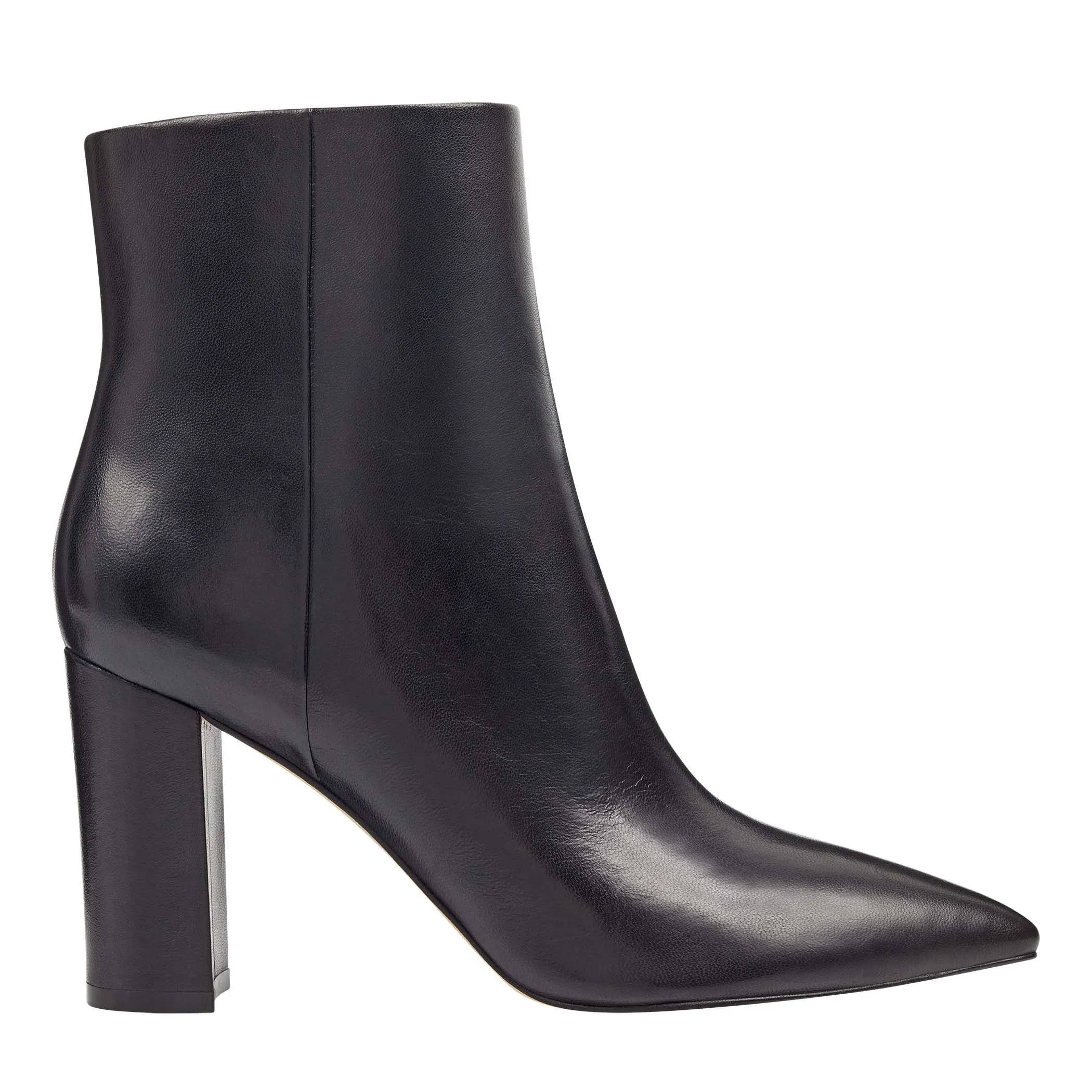 Ulani Heeled Leather Bootie sold by Marc Fisher