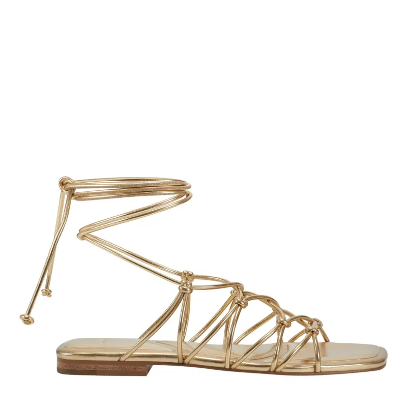 Monnie Ankle Wrap Flat Sandal sold by Marc Fisher