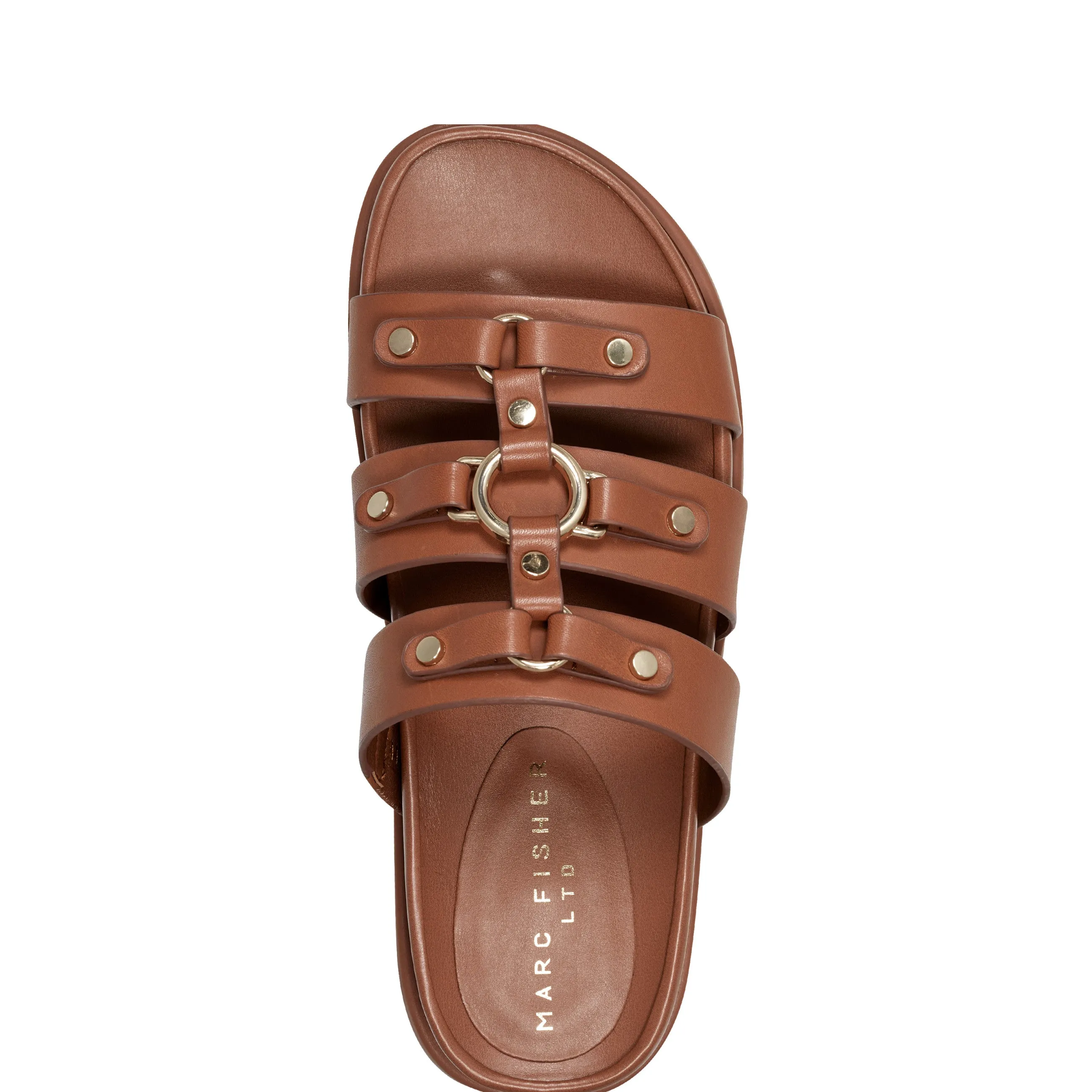 Verity Flat Leather Footbed Sandal sold by Marc Fisher product image thumbnail 4