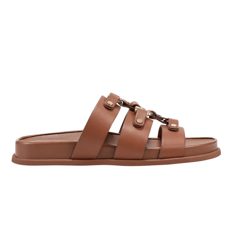 Verity Flat Leather Footbed Sandal sold by Marc Fisher