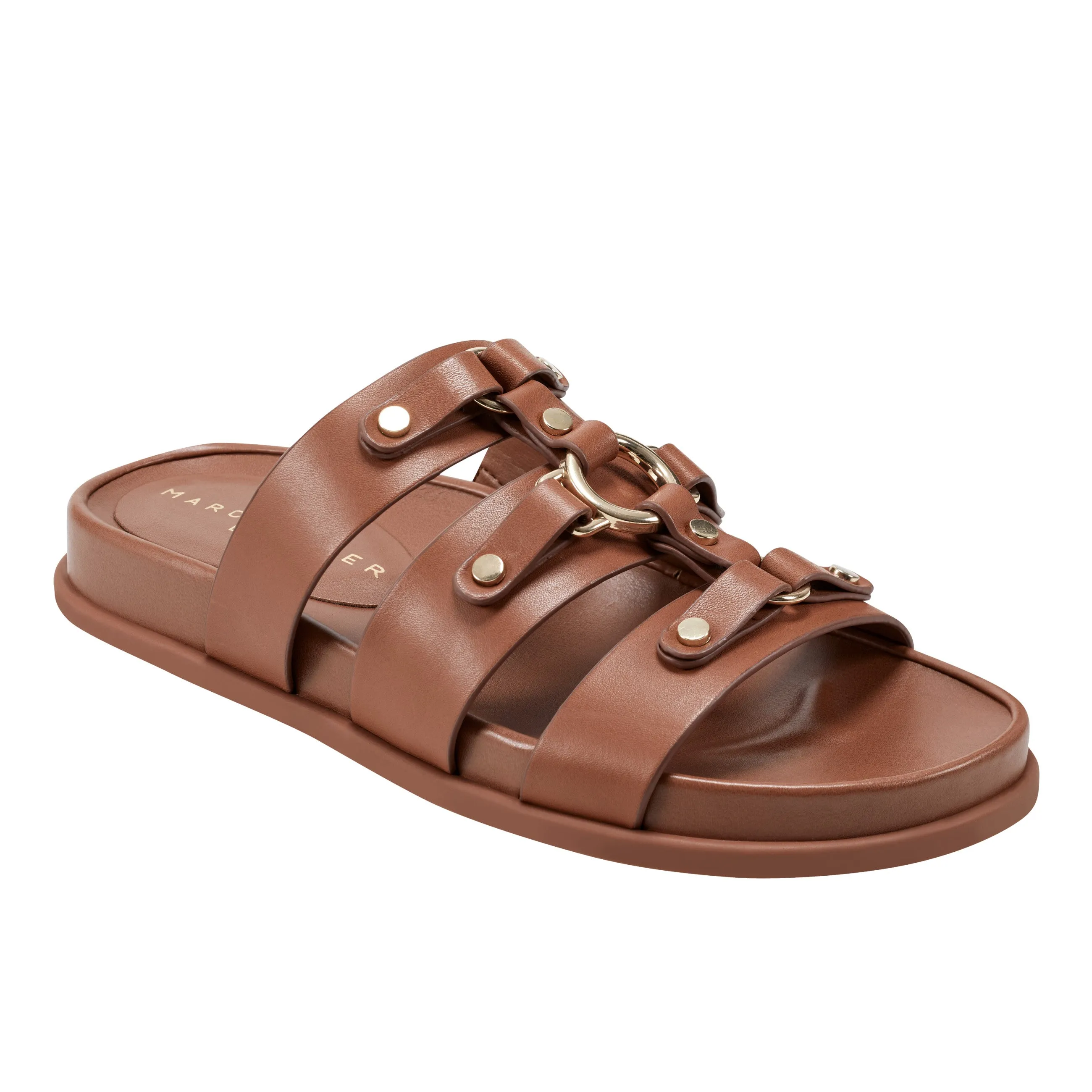 Verity Flat Leather Footbed Sandal sold by Marc Fisher product image thumbnail 2