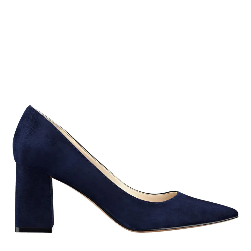 Zala Block Heel Pointy Toe Pump sold by Marc Fisher