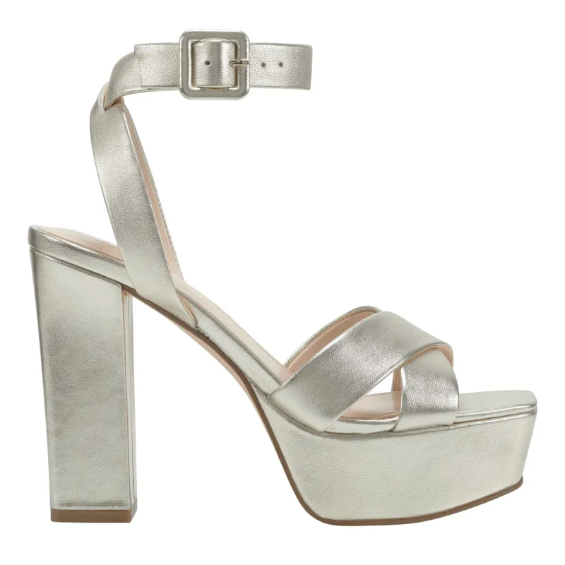 Faril Ankle Strap Platform Sandal sold by Marc Fisher