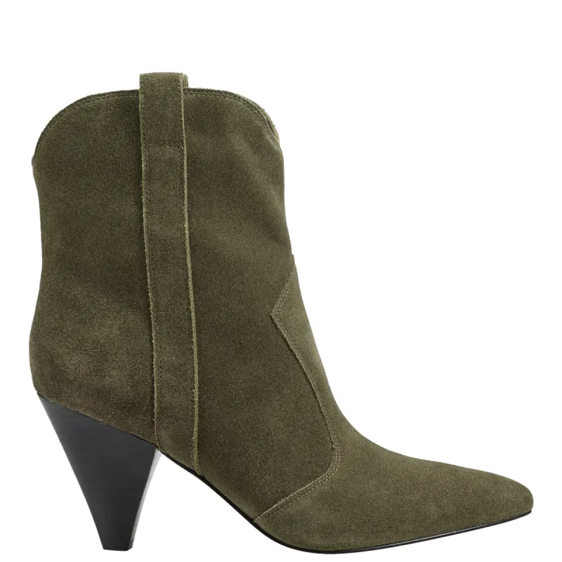 Carissa Heeled Western Bootie sold by Marc Fisher