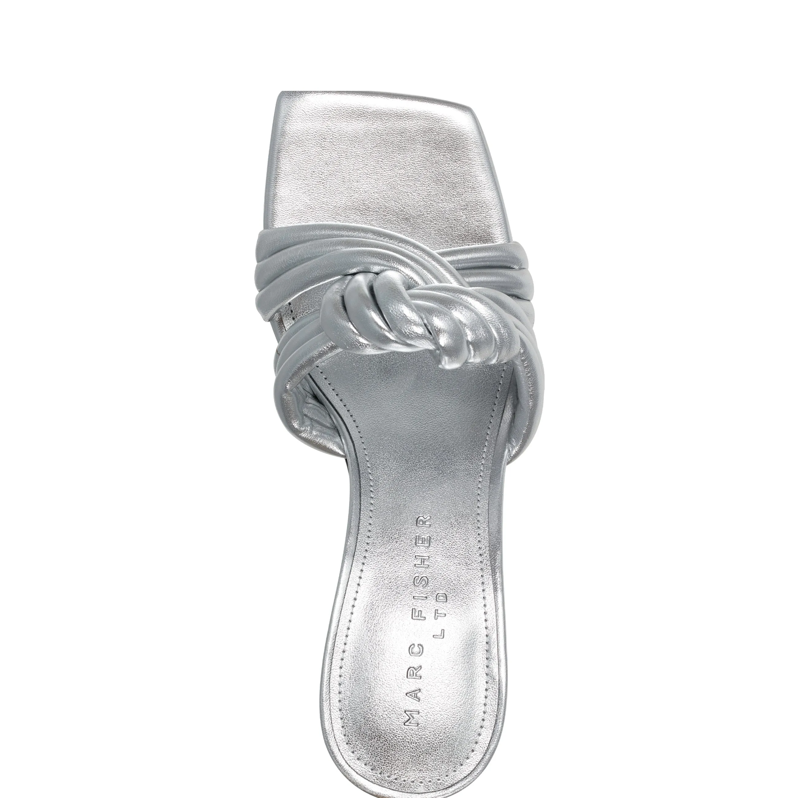 Dru Knotted Leather Slide Sandal sold by Marc Fisher product image thumbnail 4