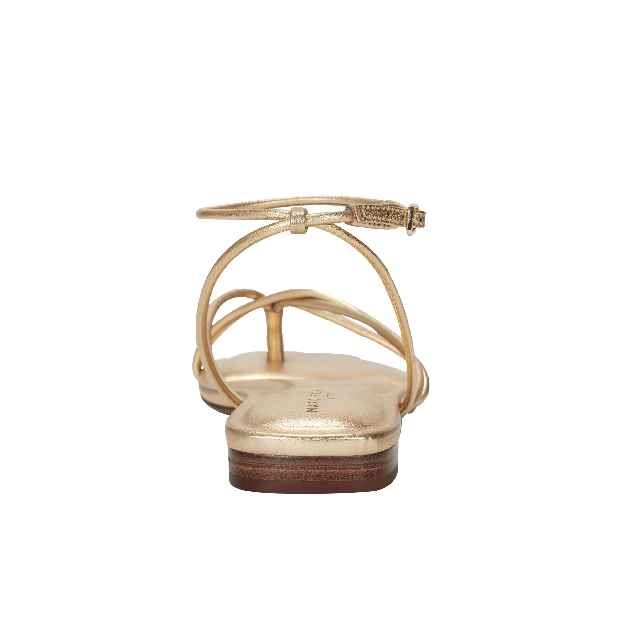 Mayte Strappy Leather Flat Sandal sold by Marc Fisher product image thumbnail 3