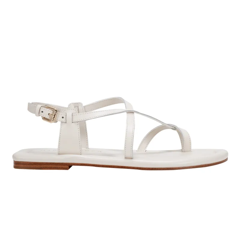 Gerty Strappy Leather Flat Sandal sold by Marc Fisher