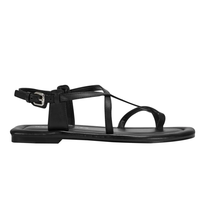 Gerty Strappy Leather Flat Sandal sold by Marc Fisher