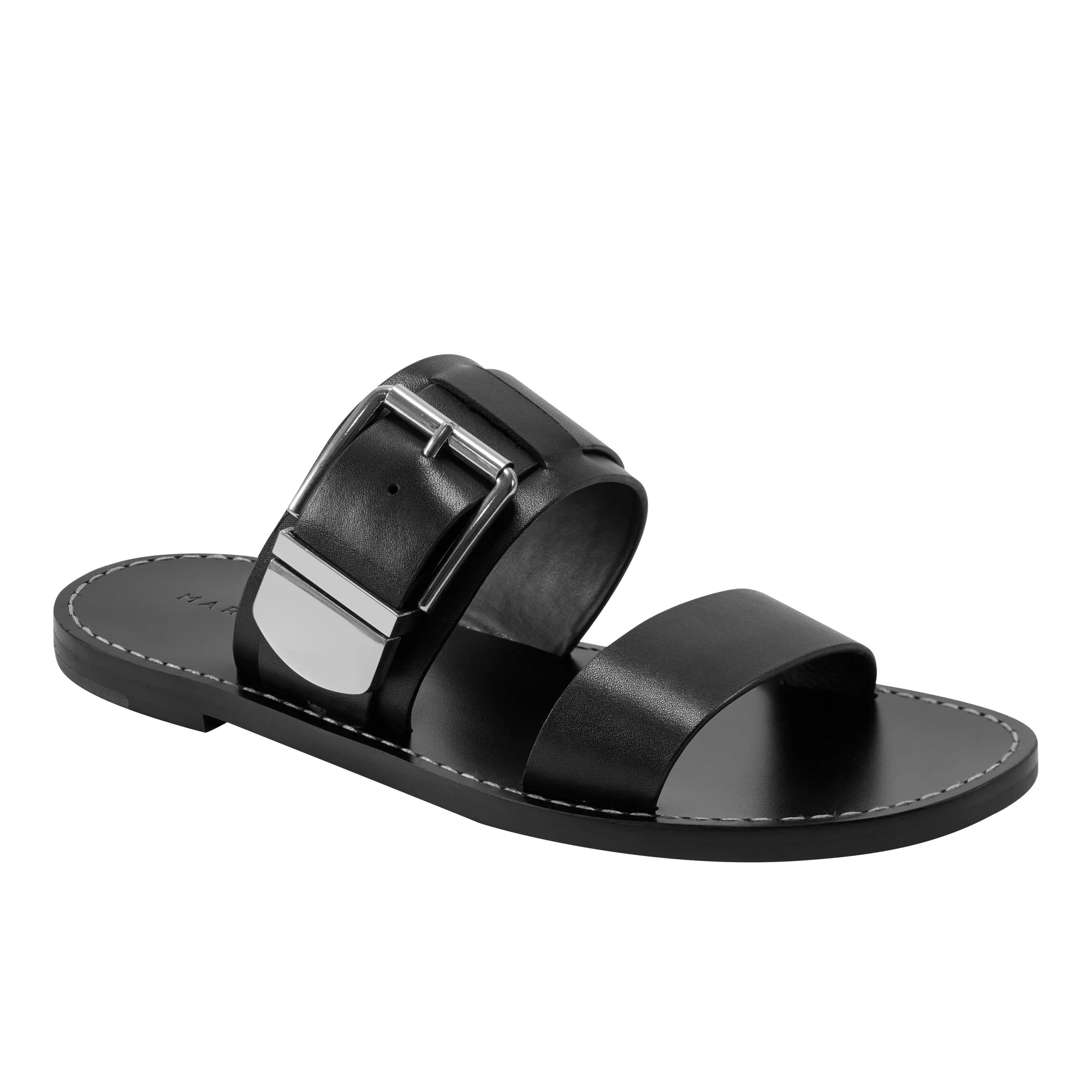 Hallyn Leather Flat Slide Sandal sold by Marc Fisher product image thumbnail 2
