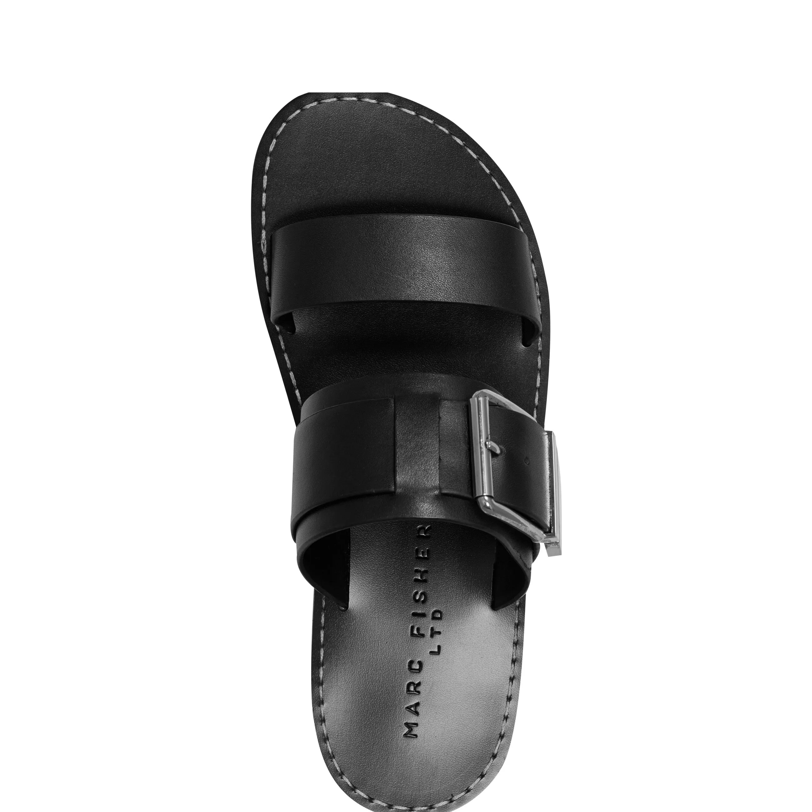 Hallyn Leather Flat Slide Sandal sold by Marc Fisher product image thumbnail 4