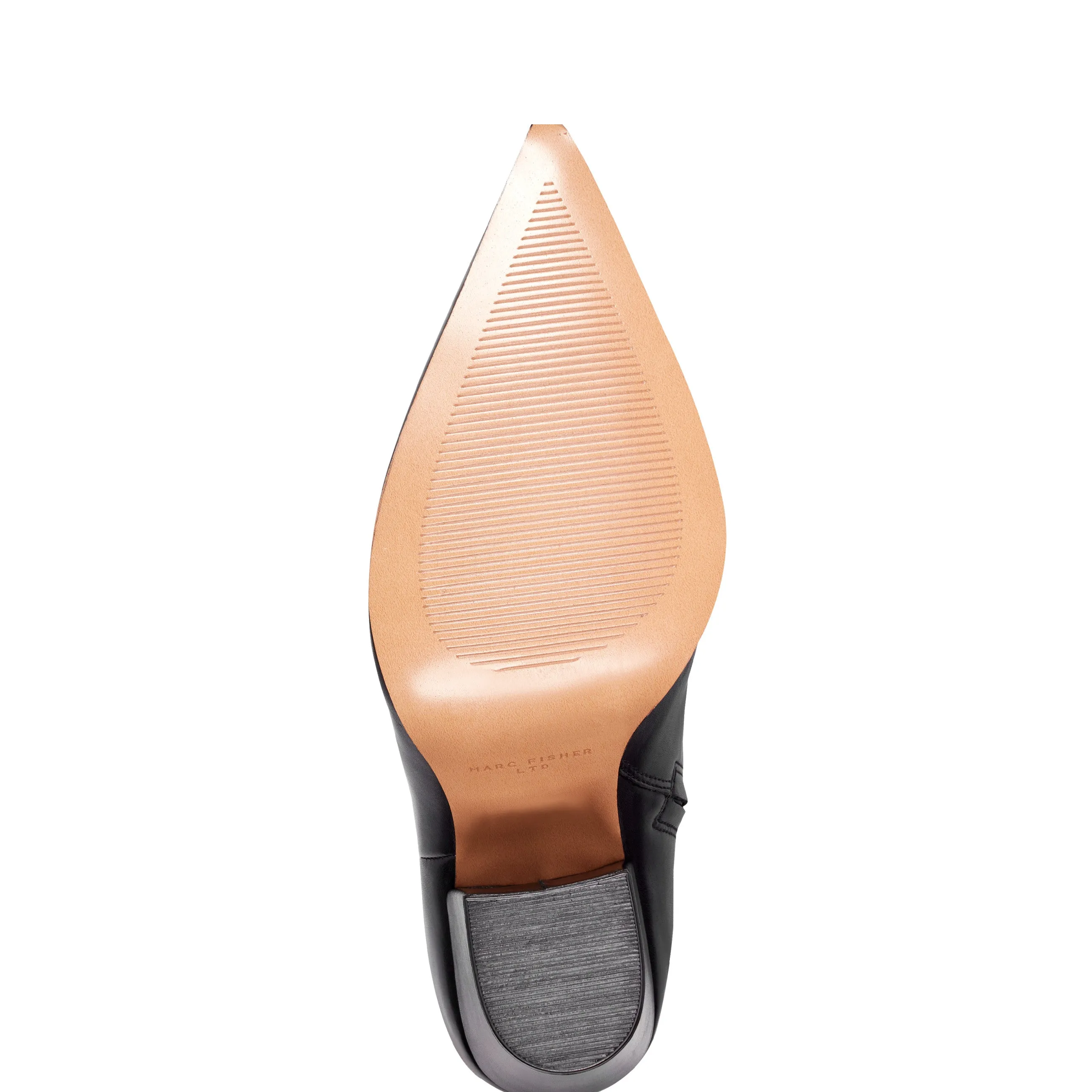 Elynna Block Heel Leather Bootie sold by Marc Fisher product image thumbnail 5