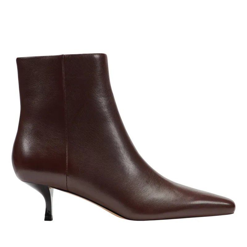 Kiona Kitten Heel Leather Ankle Bootie sold by Marc Fisher