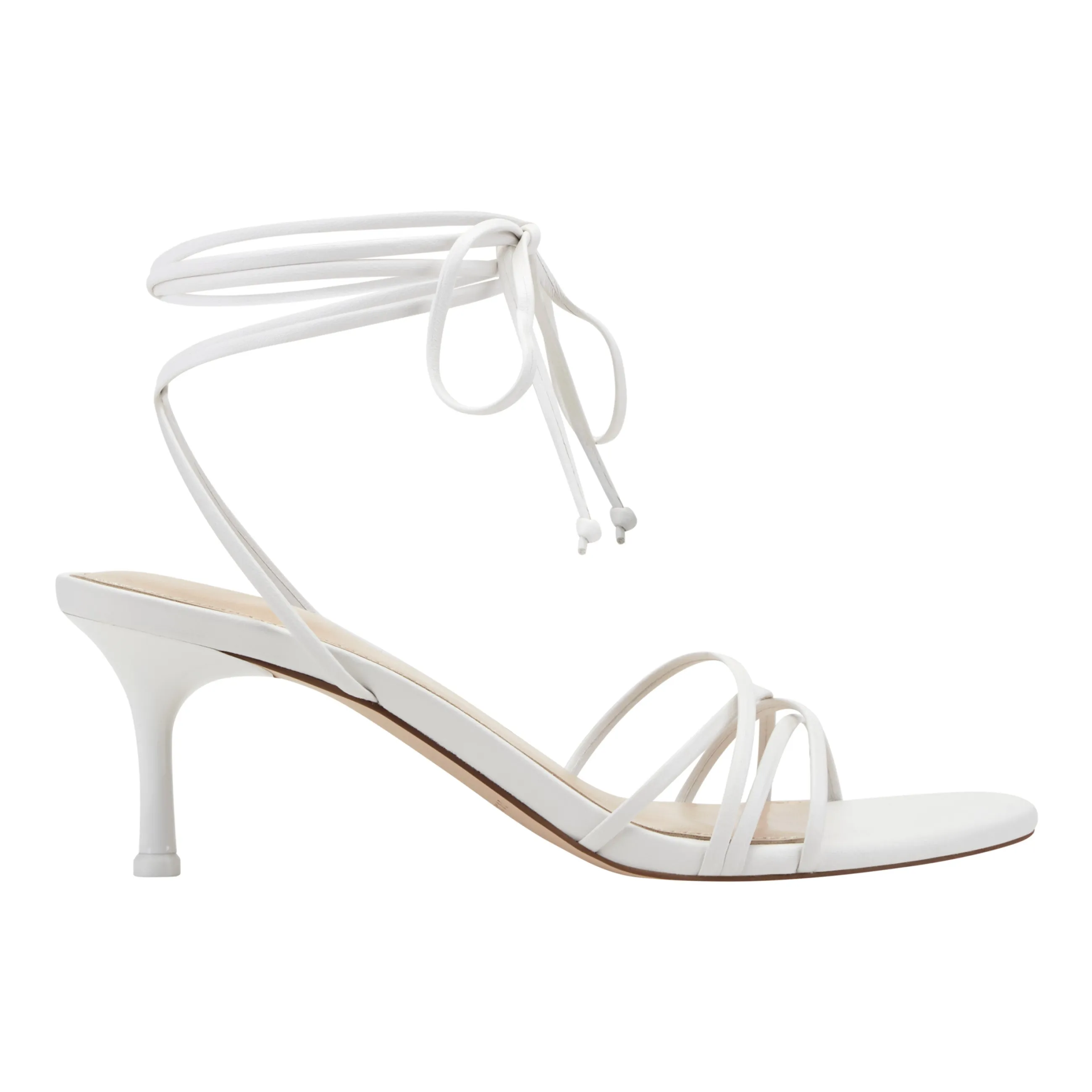 Gineva Leather Ankle Wrap Sandal sold by Marc Fisher