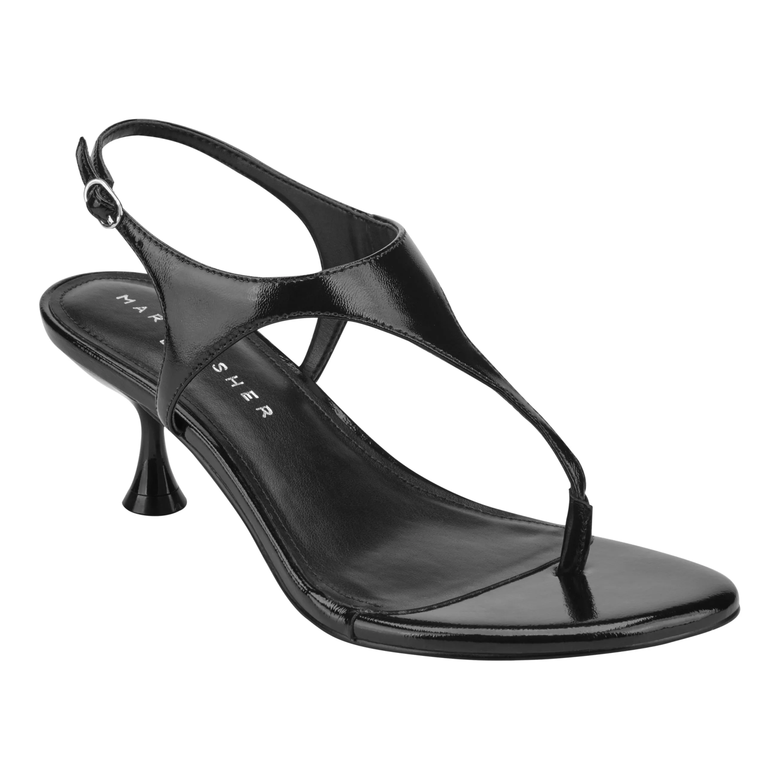 Pelysa Leather Heeled Thong Sandal sold by Marc Fisher product image thumbnail 2