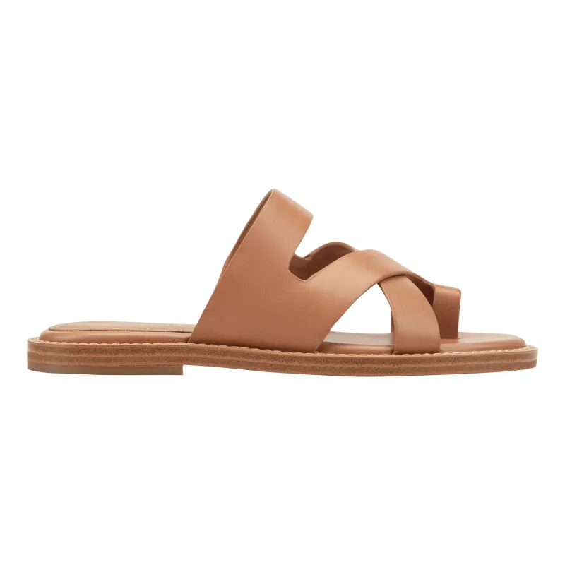 Genella Flat Leather Sandal sold by Marc Fisher